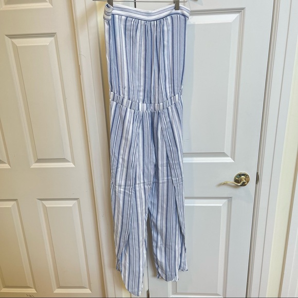 Samantha Dru Blue Emerson Strapless Jumpsuit - Picture 7 of 10